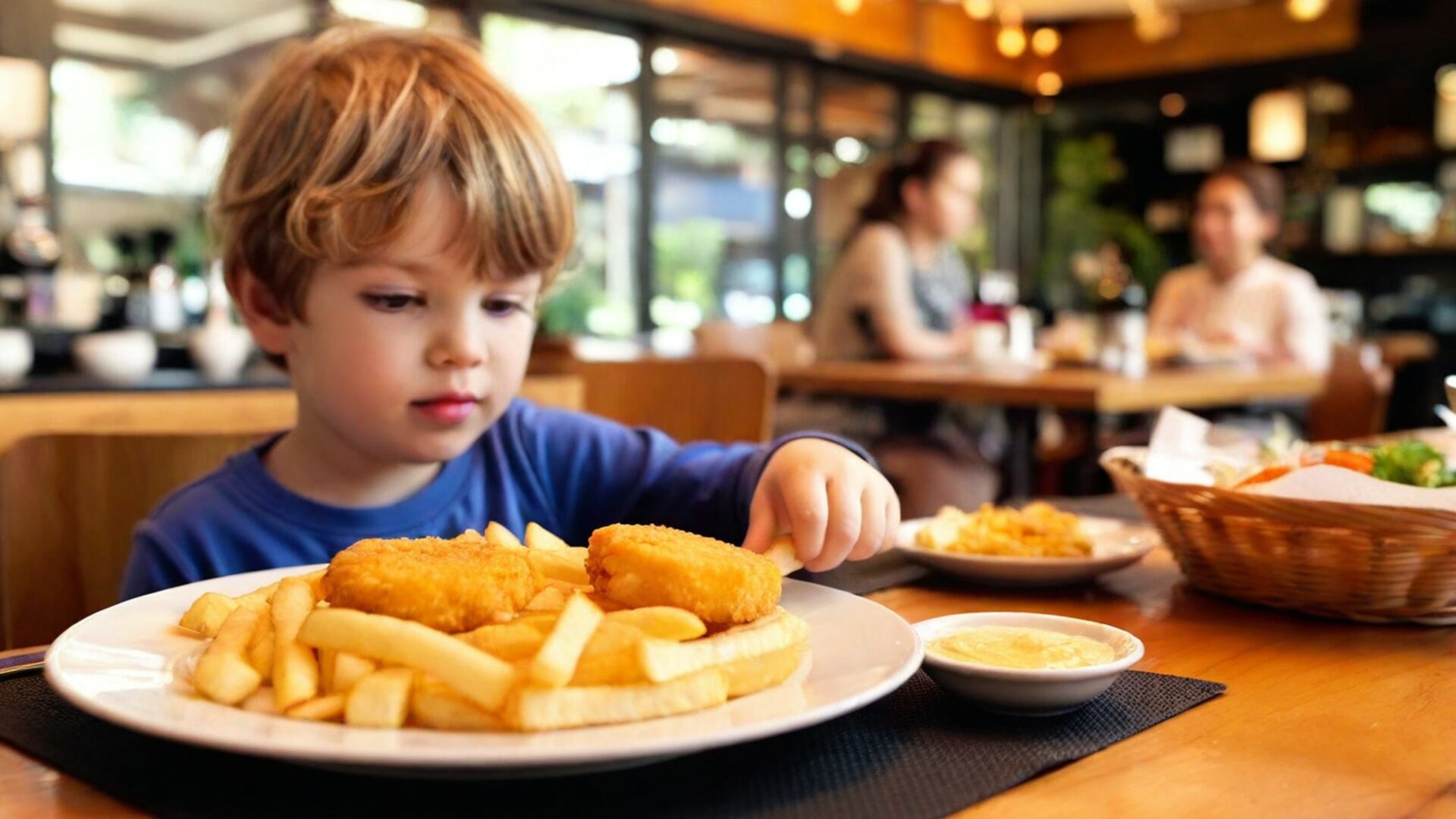 Experti varují, že složení jídelníčku dětí má velmi silný vliv na to, jaké stravovací návyky si odnesou do dospělého života. Ilustrační foto: Depositphotos.com, AI Image Generator