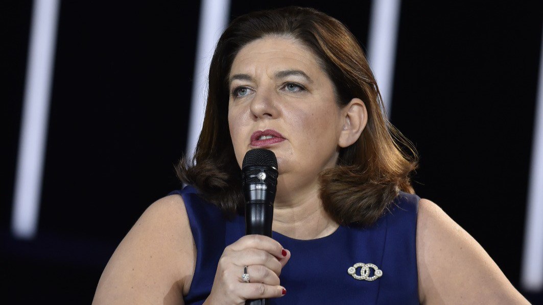 Společnost Amundi dosáhla za loňský rok rekordního čistého zisku ve výši 1,4 miliardy eur, informovala její generální ředitelka Valérie Baudsonová. Zdroj: Amundi, X.com