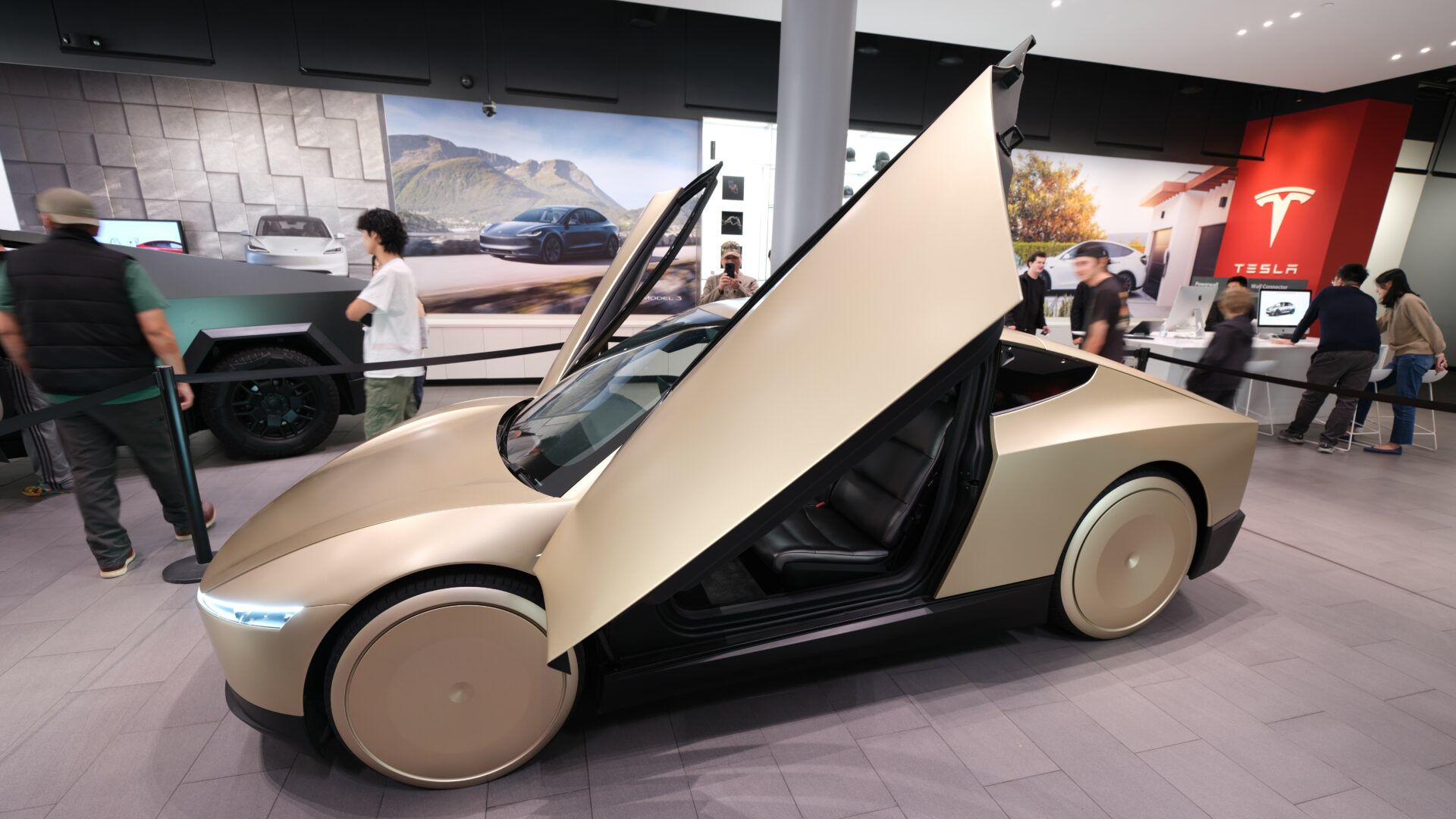 Robotický taxík Cybercab od Tesly by měl do výroby vstoupit v příštím roce Ilustrační foto: Dllu - Own work, CC BY-SA 4.0, https://commons.wikimedia.org/w/index.php?curid=155083597