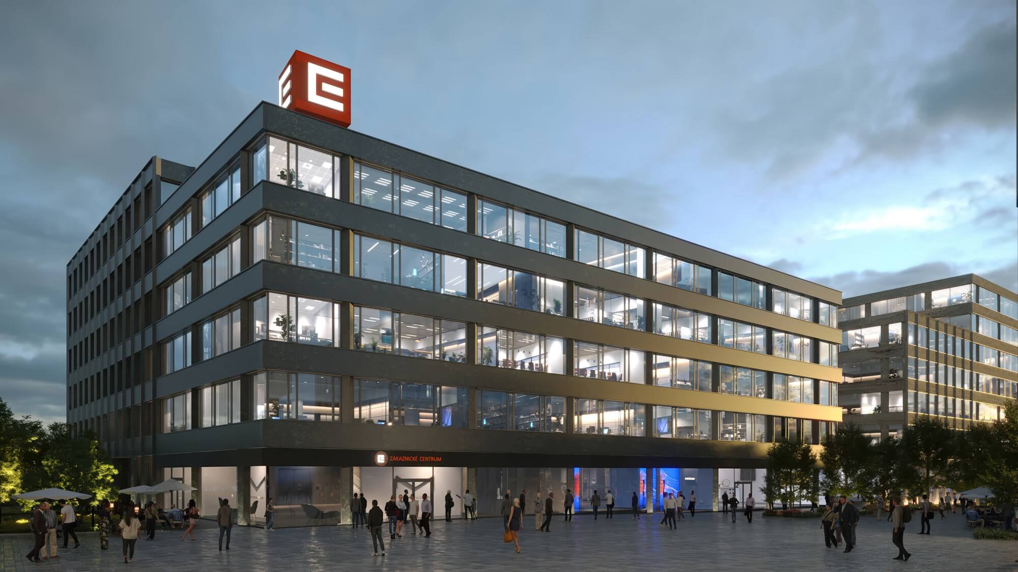 Skupina ČEZ se chystá stěhovat do nových prostor na pražském Smíchově, bude v tu dobu už zestátněna? Ilustrační foto: Sekyra Group