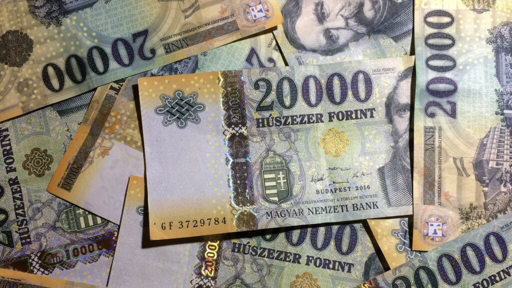 Nejvíce z regionu ztratil maďarský forint (0,2 %) jehož kurz se posunul na 403,1 HUF/EUR. Ilustrační foto: Pixabay.com