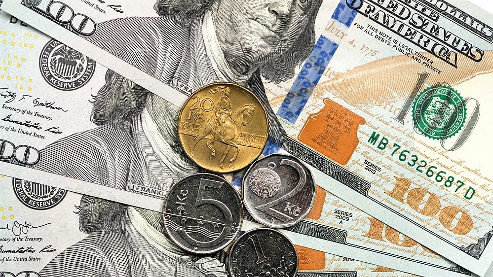 České koruně se tento týden dařilo, americký dolar naopak nadále ztrácel. Ilustrační foto: Depositphotos.com