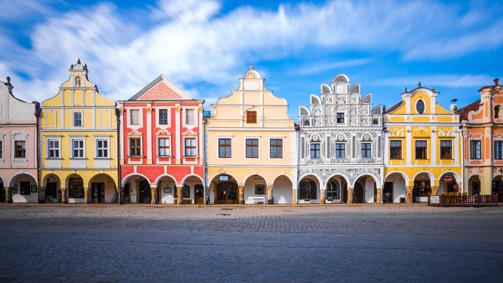 Romantické náměstí v Telči. Foto: Vysočina Tourism