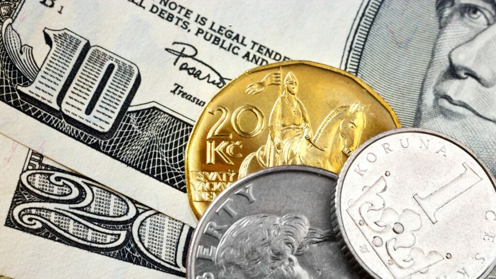 Úspěšná byla tento týden naše měna vůči dolaru. Její kurz poprvé po čtyřech letech dostal pod hladinu 21 CZK/USD. Ilustrační foto: Depositphotos.com