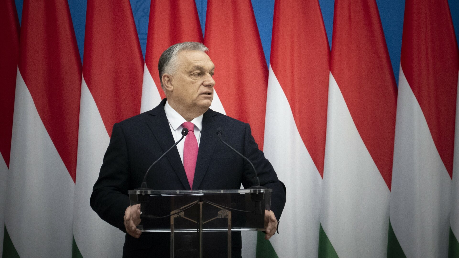 Viktor Orbán jako bojovník proti Evropské unii i Ukrajině. Ilustrační foto: abouthungary.hu/Cabinet Office of the Prime Minister