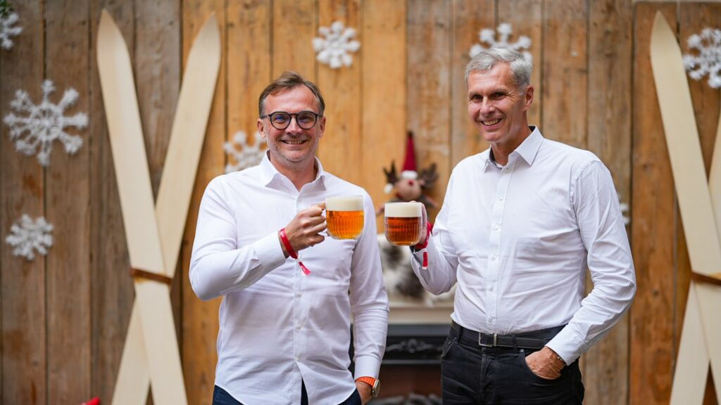 Ředitel Budějovického Budvaru Petr Dvořák (vlevo) a předseda ČOV Jiří Kejval. Foto: Budějovický Budvar