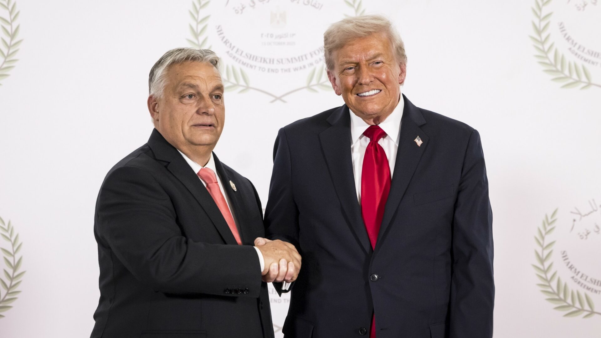 Orbán a Trump v Egyptě, kde americký prezident v polovině října podepsal dokument o dohodě o příměří v Gaze. Ilustrační foto: abouthungary.hu/Cabinet Office of the Prime Minister