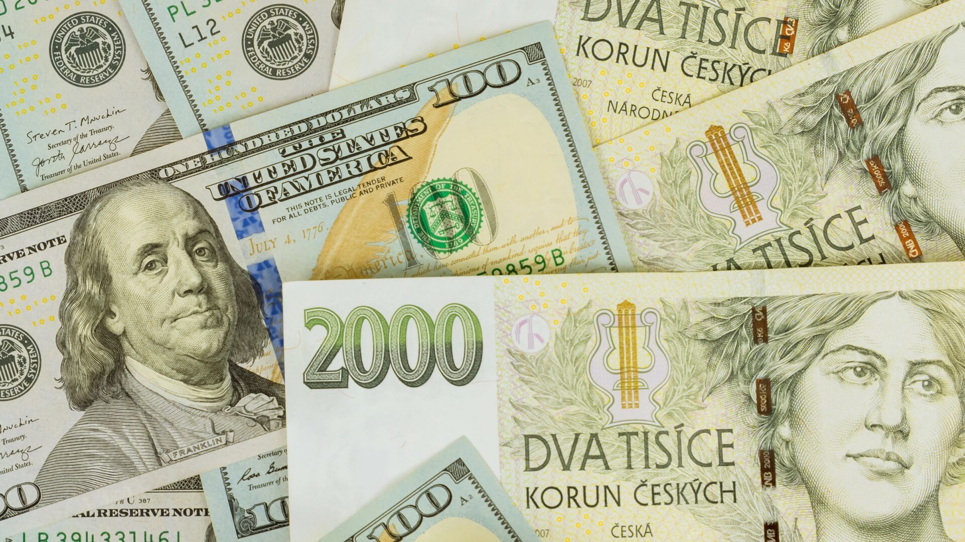 Příští rok bude hrát ve prospěch koruny slabší dolar. Ilustrační foto: Depositphotos.com
