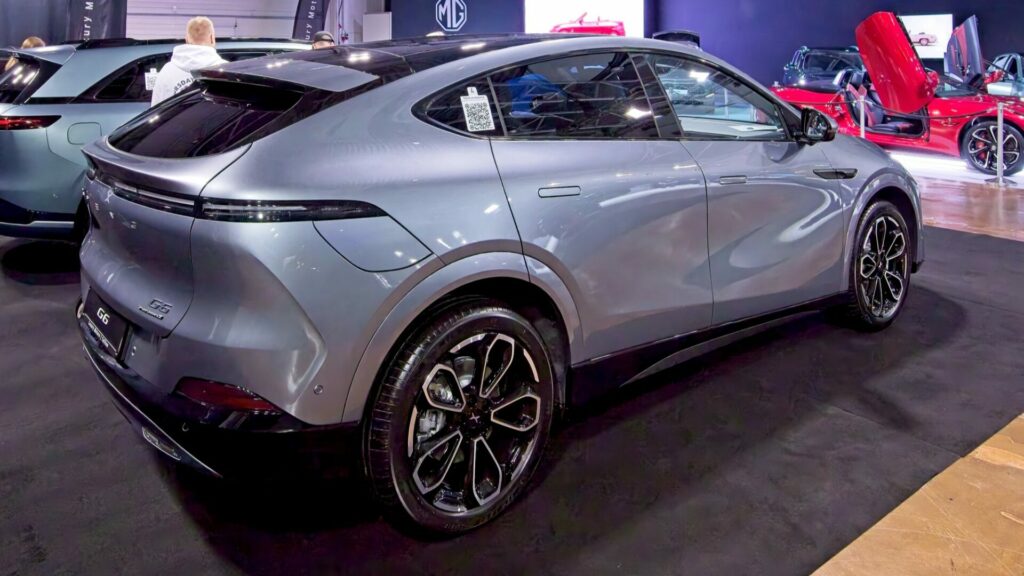 Elektrické SUV Xpeng G6 vystavené na Motoshow 2025. Ilustrační foto: Depositphotos.com