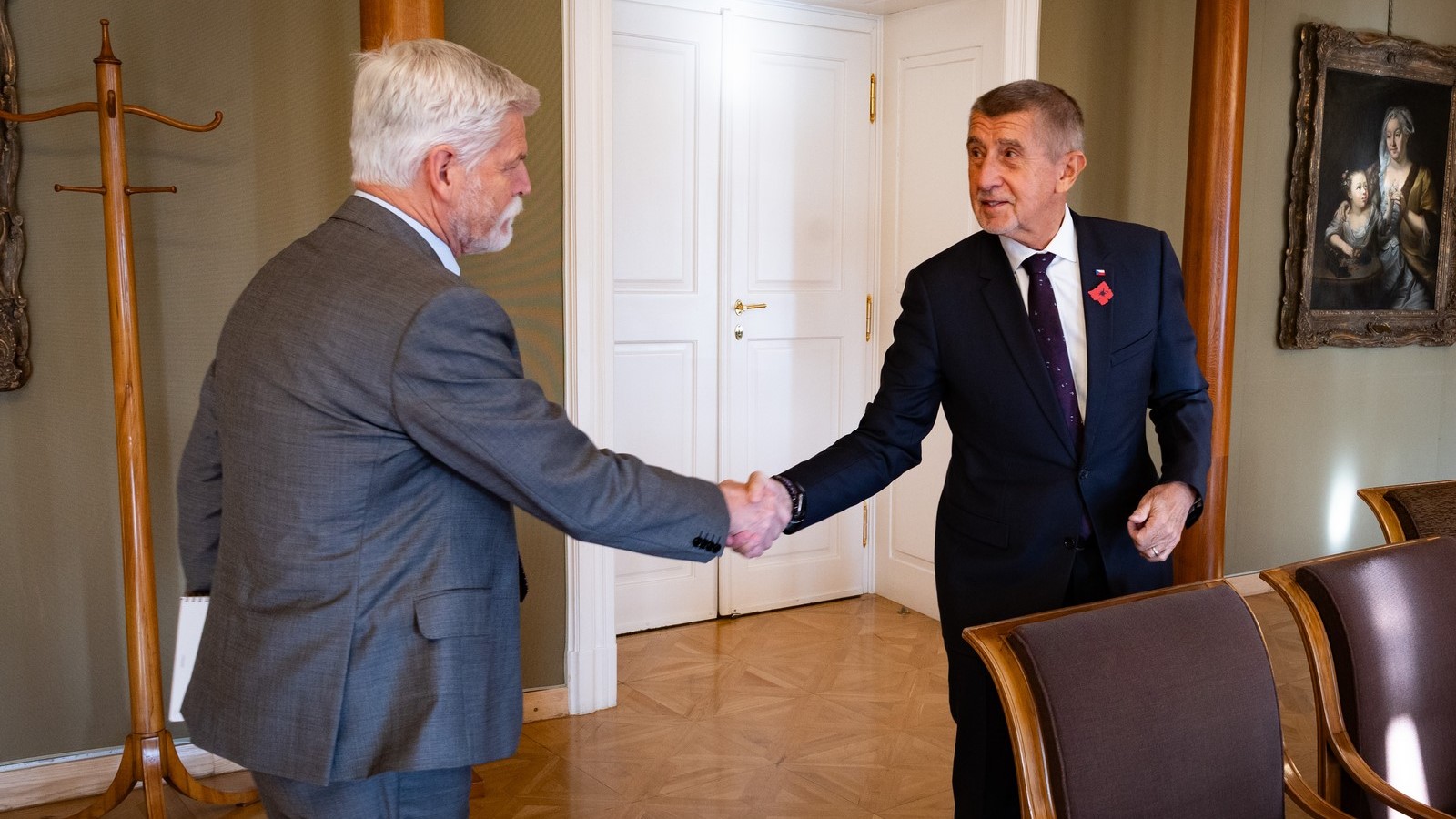 Andrej Babiš při setkání s prezidentem Petrem Pavlem na Pražském hradě. Foto: Hrad.cz