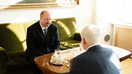 Jeroným Tejc při jednání s prezidentem Petrem Pavlem. Ilustrační foto: Kancelář prezidenta republiky, se svolením