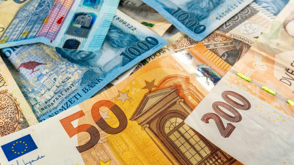 Maďarský forint a česká koruna zakončily rok 2025 se zhruba 4% ziskem vůči euru. Ilustrační foto: Depositphotos.com