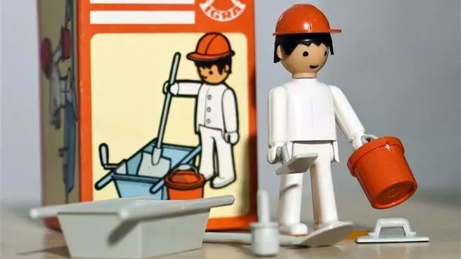 První figurkou Igráčka byl zedník. Zdroj: Efko, se souhlasem